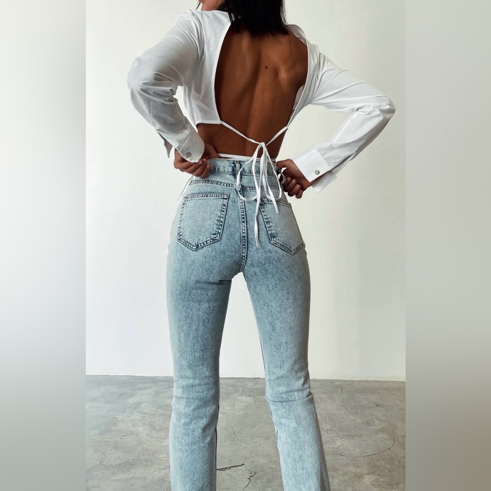 PIRAL Skinny Split Hem Jeans - Picture 3 of 12
